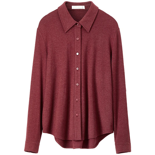 Drop-Shoulder Button-Front Shirt