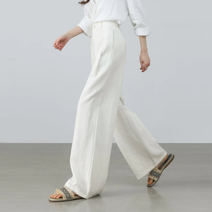 Elastic-Waist Wide-Leg Pants