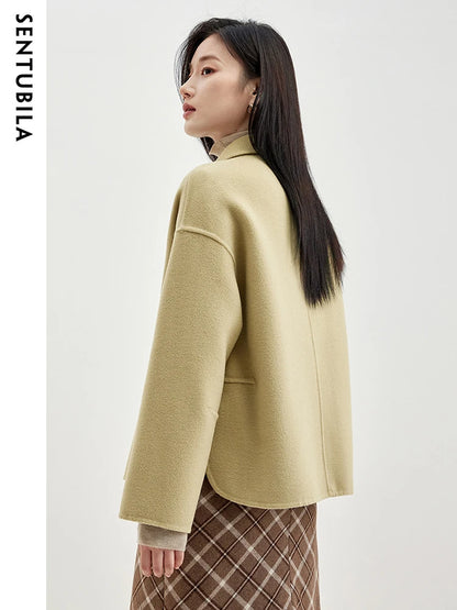 Drop-Shoulder Short Jacket