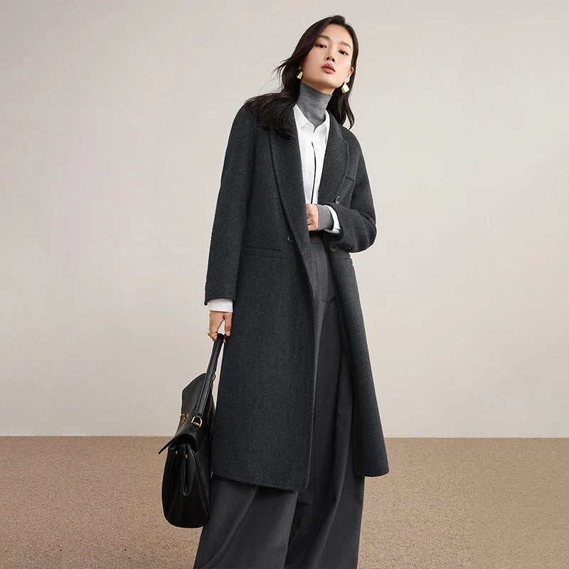 Double-Breasted Long Coat