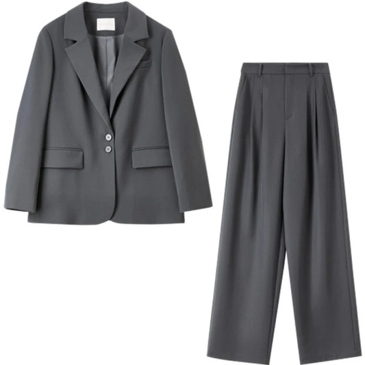 Two-Button Blazer and Pants Set
