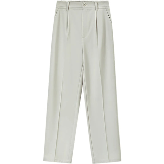 Pleated Tapered Ankle Pants