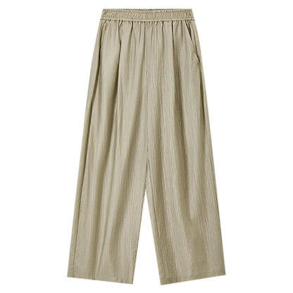 Elastic-Waist Wide-Leg Pants