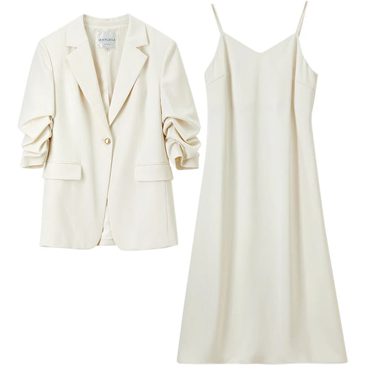 Blazer and Slip Dress Set