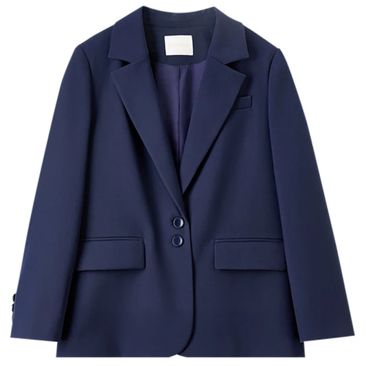 Two-Button Notched-Lapel Blazer