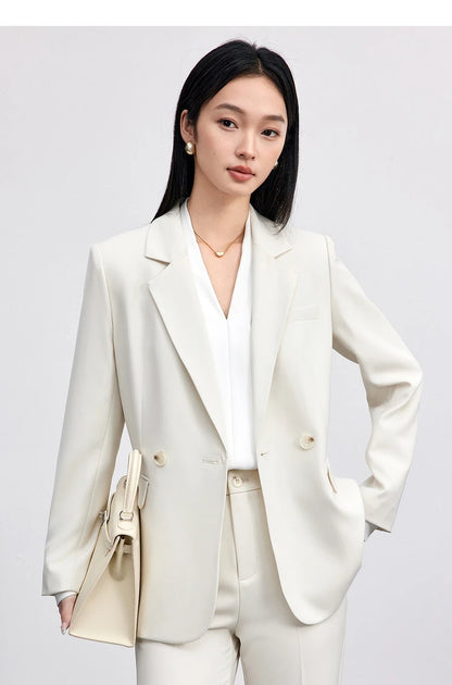 Double-Breasted Blazer and Pants Set