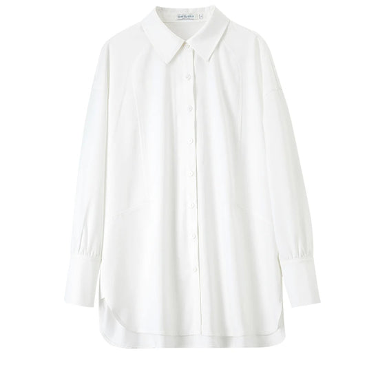 Longline Button-Front Shirt
