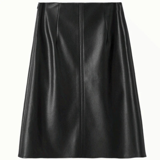 Paneled A-Line Skirt