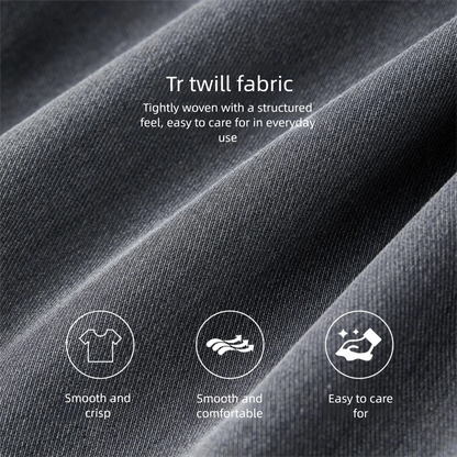 Contrast-Trim Blazer and Pants Set