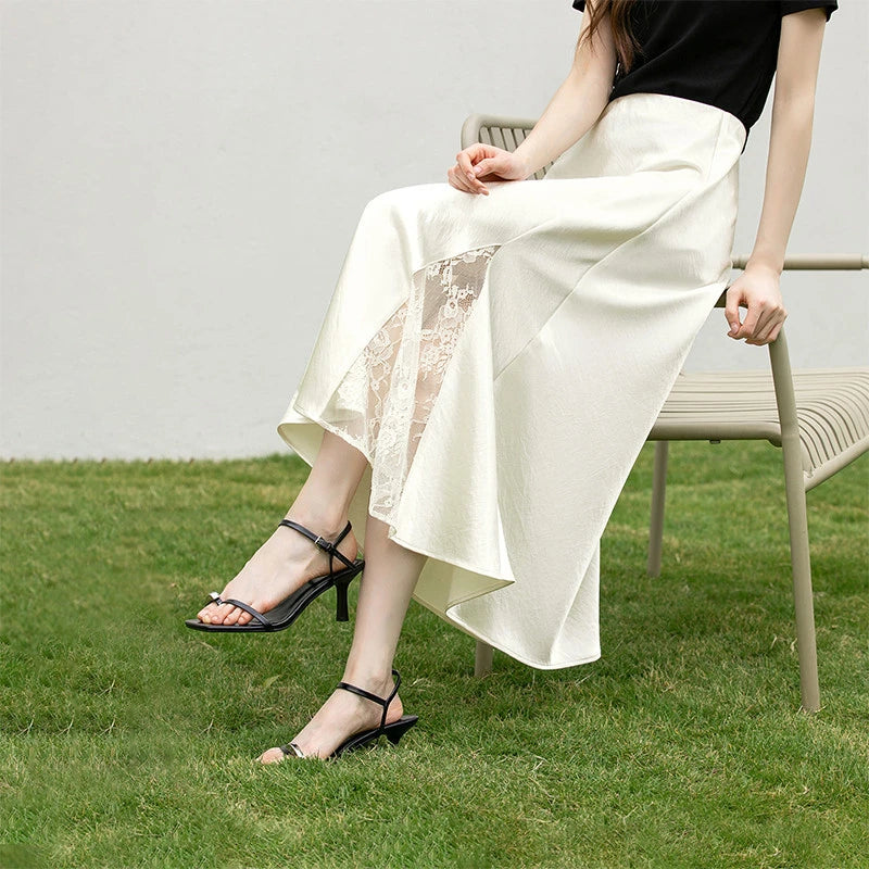 Flared Midi Skirt