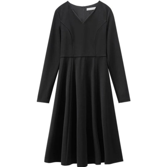 V-Neck A-Line Dress