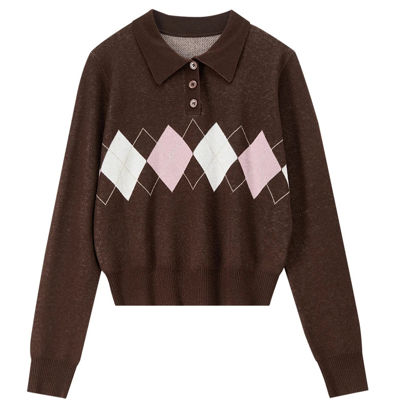 Argyle Polo Sweater