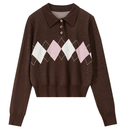 Argyle Polo Sweater