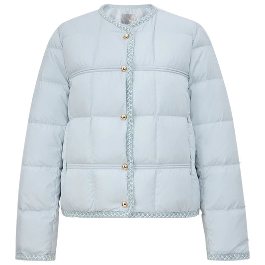 Braided-Trim Quilted Jacket