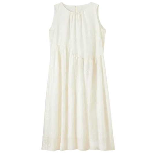 Sleeveless Gathered Midi Dress