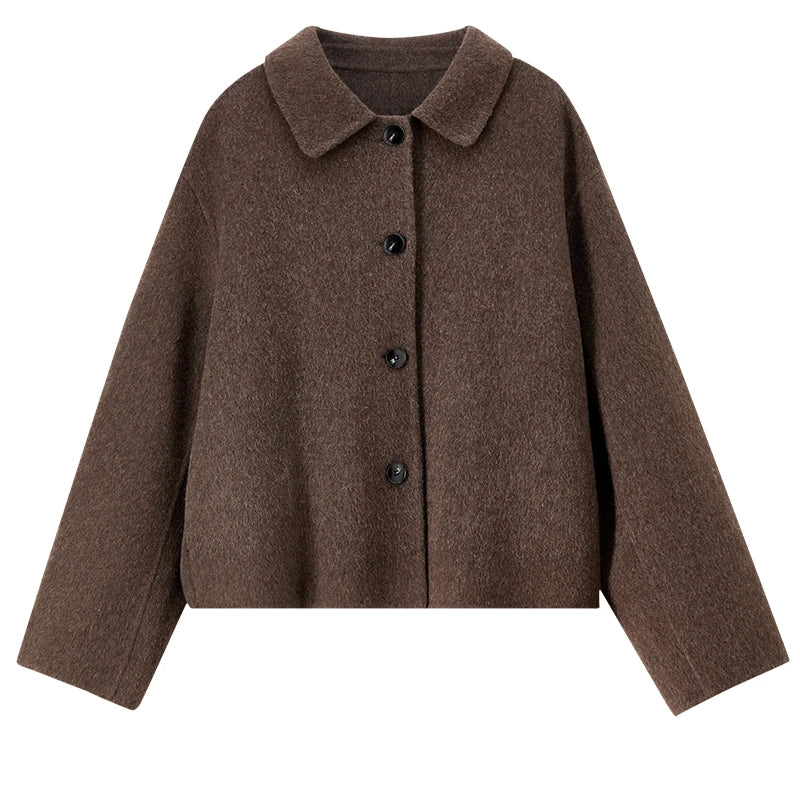Collared Button-Front Jacket