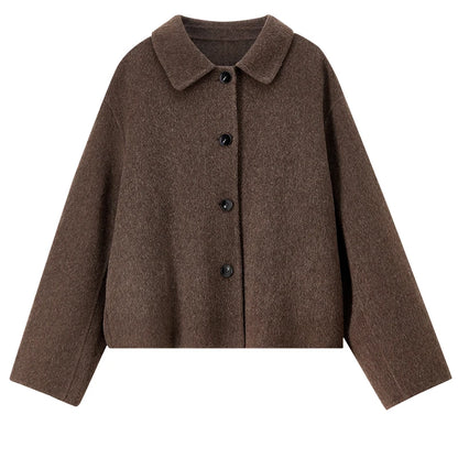 Collared Button-Front Jacket