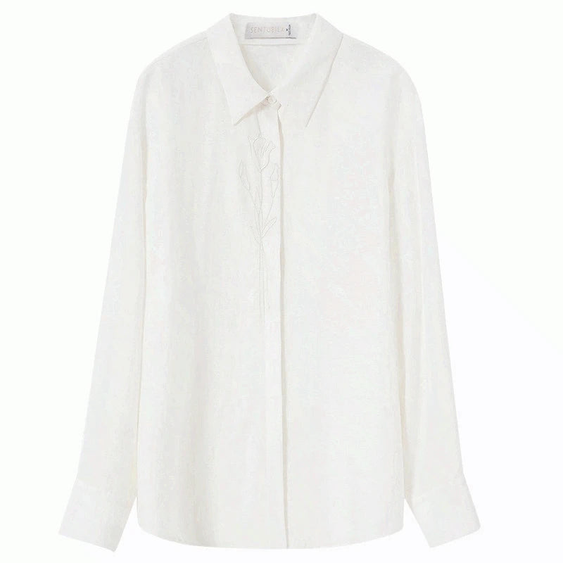 Drop-Shoulder Longline Shirt