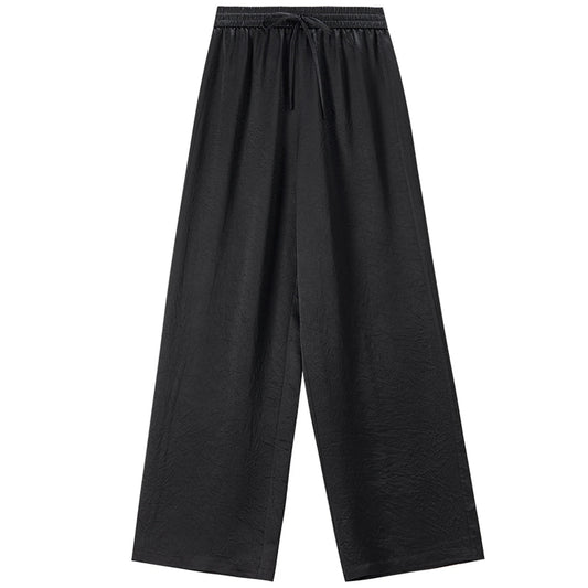 Drawstring Wide-Leg Pants