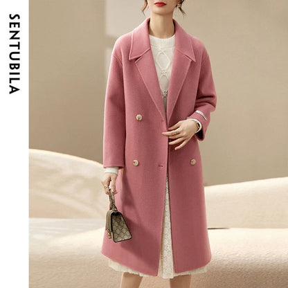 Notched-Lapel Longline Coat