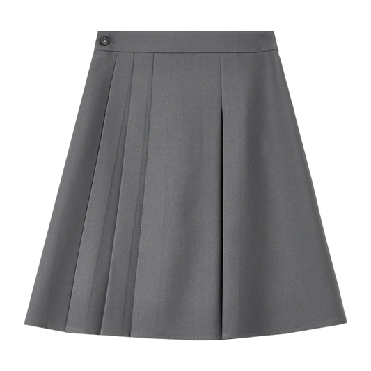 Pleated A-Line Mini Skirt