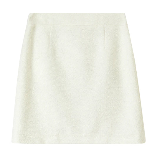 Textured A-Line Mini Skirt