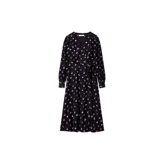 Floral V-Neck Midi Dress