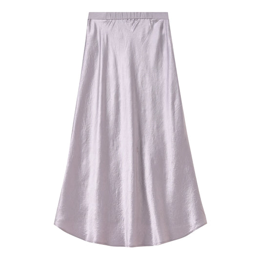 Elastic-Waist A-Line Skirt