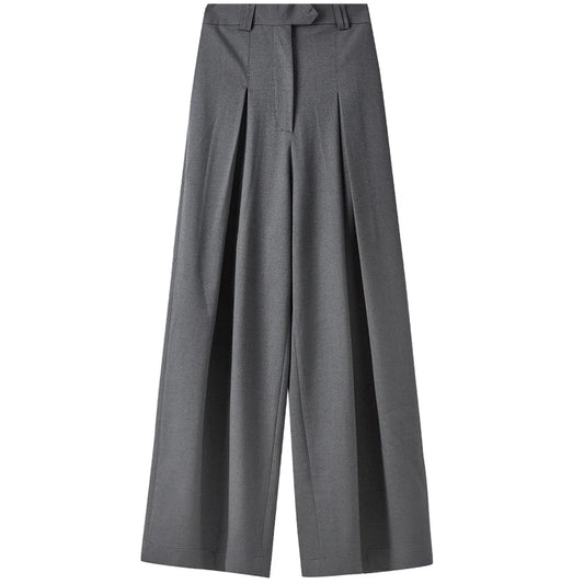 Pleated Wide-Leg Pants