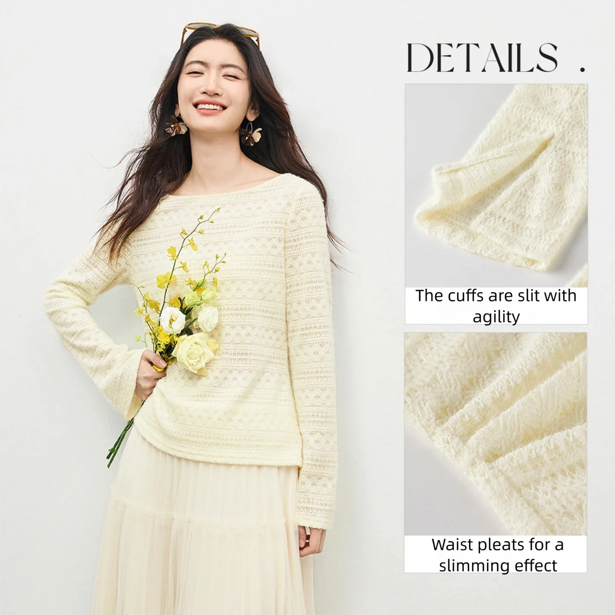 Side-Ruched Boat-Neck Top