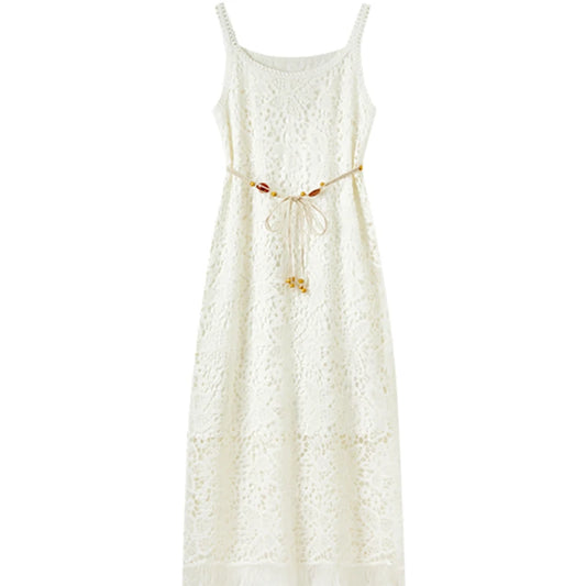 Lace Cami Midi Dress