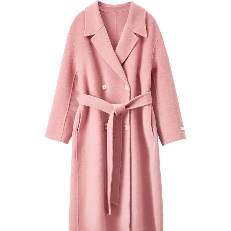 Notched-Lapel Longline Coat
