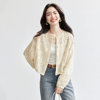 Floral Lace Cropped Jacket
