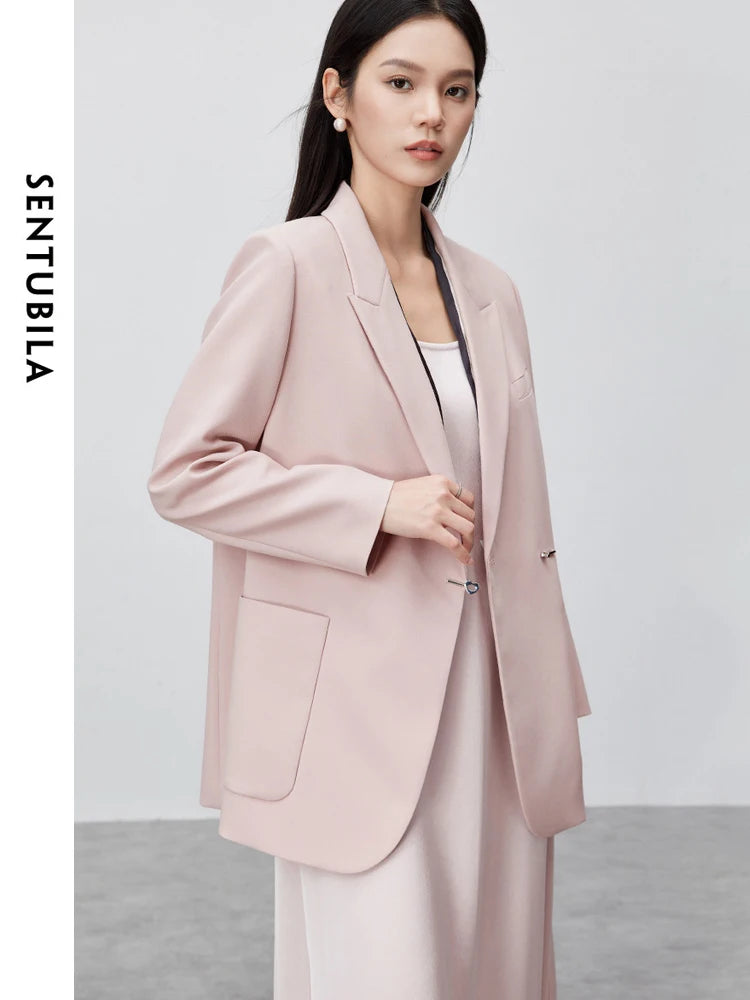 Patch-Pocket Relaxed Blazer