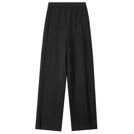 Elastic-Waist Wide-Leg Pants