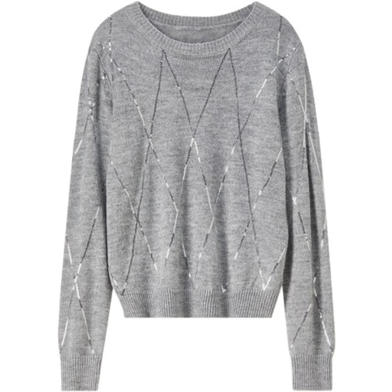 Argyle Crew-Neck Sweater
