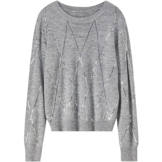 Argyle Crew-Neck Sweater