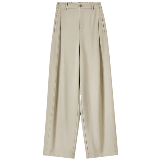 Pleated Wide-Leg Pants