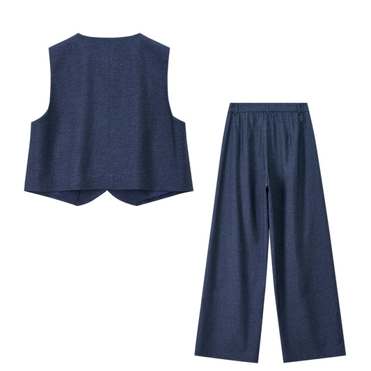 Vest and Pants Set or Plaid Shirt