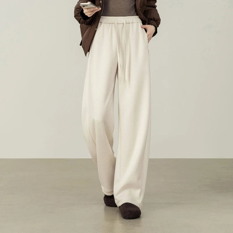 Drawstring Wide-Leg Pants
