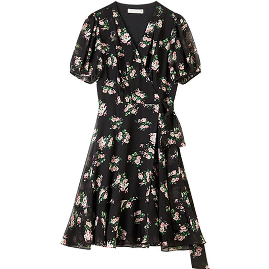 Floral Tie-Waist Dress