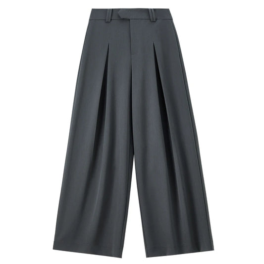 Pleated Wide-Leg Pants