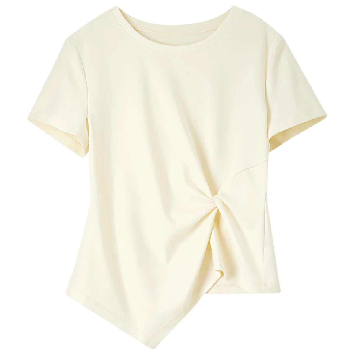 Twist-Front Asymmetric Tee
