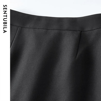 Straight Knee-Length Skirt