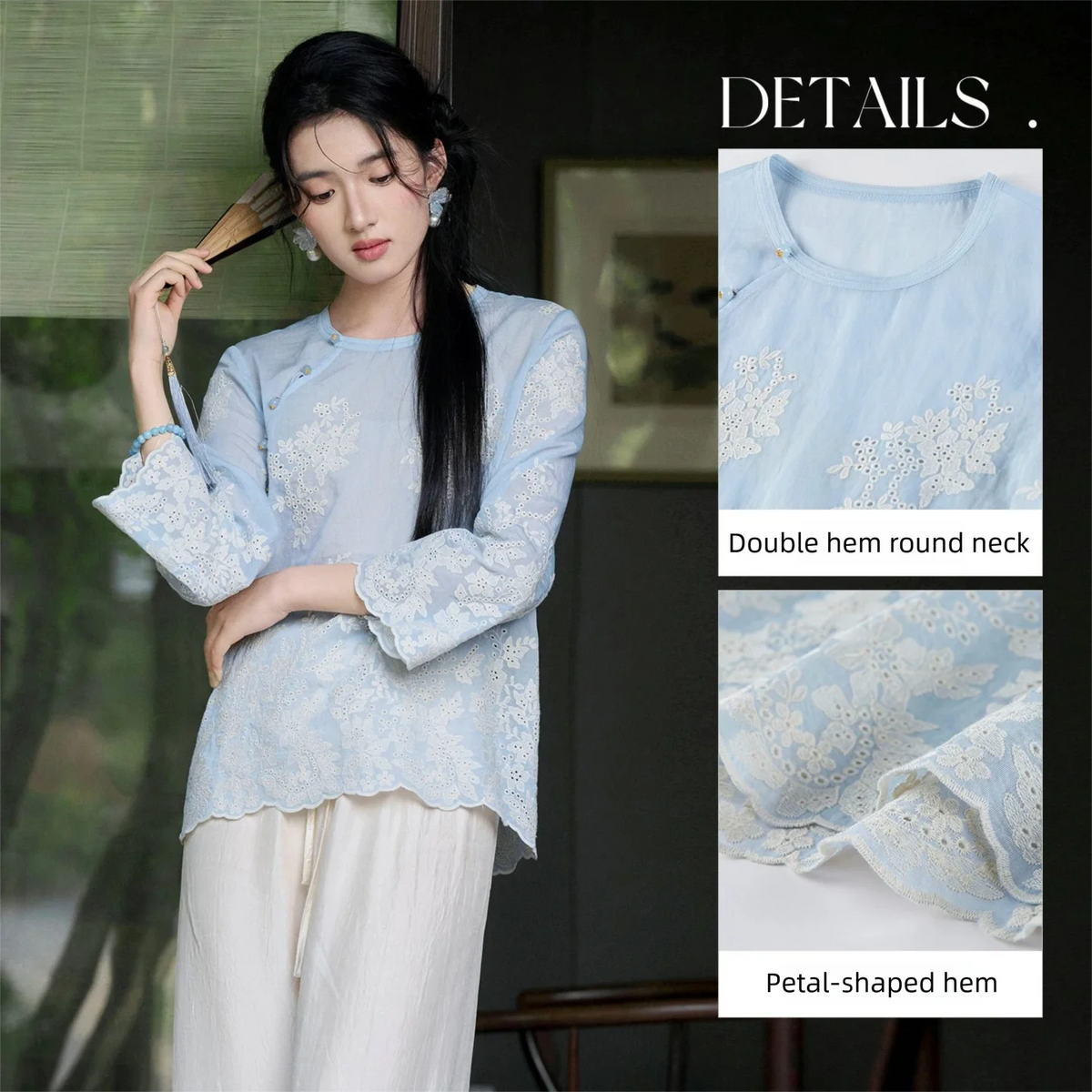 Floral Embroidered Blouse