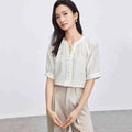 beige blouse