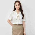apricot blouse