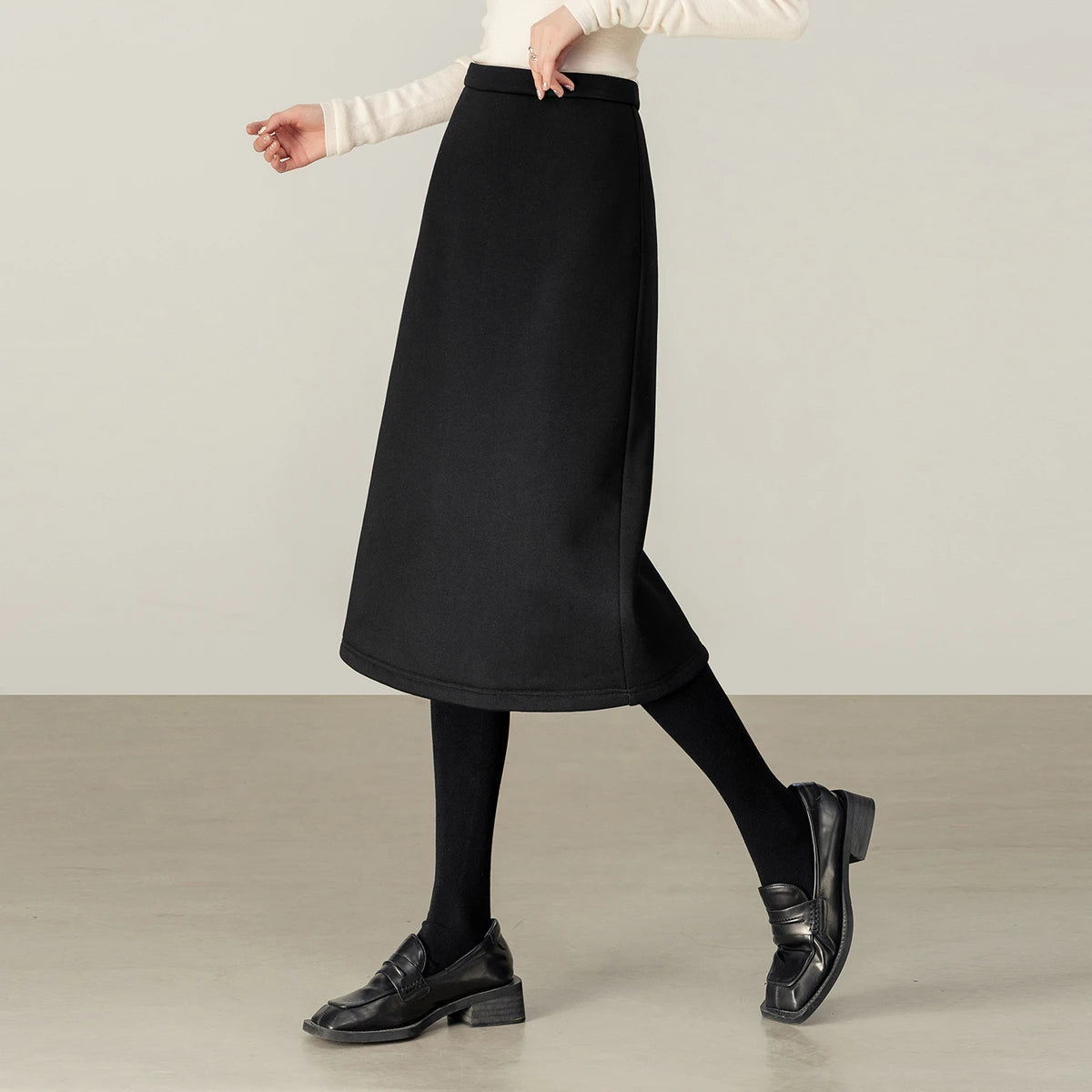 A-Line Midi Skirt