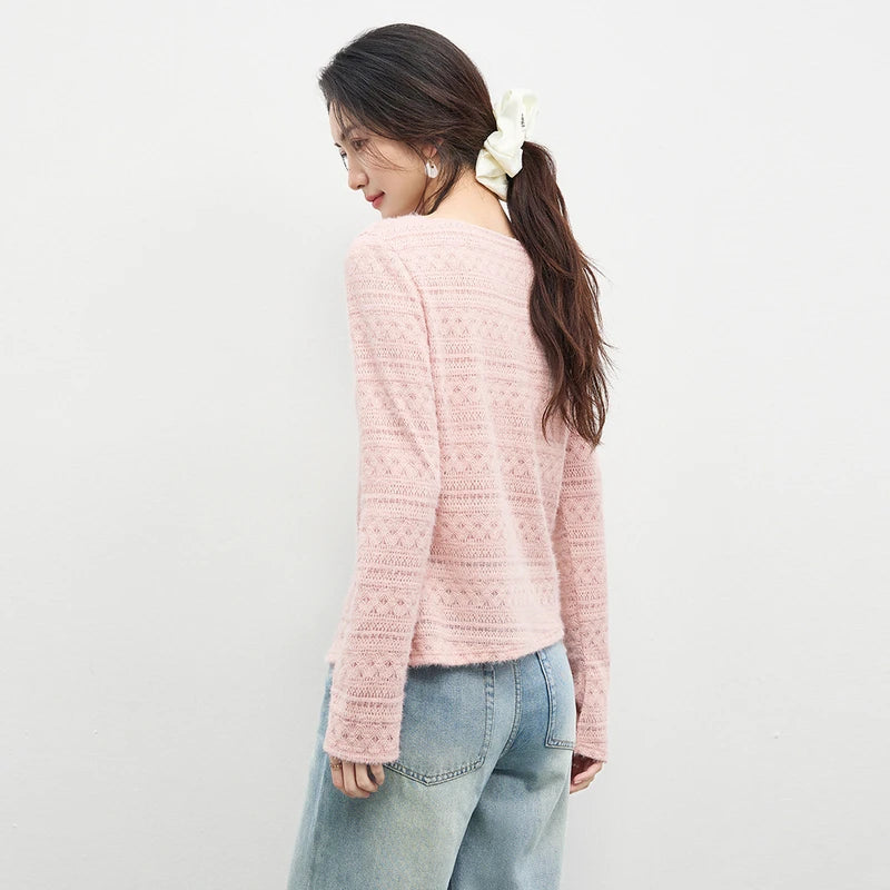 Side-Ruched Boat-Neck Top