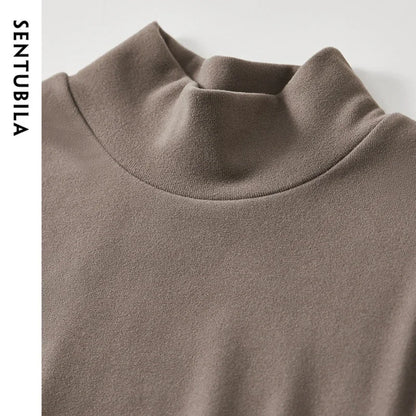 Mock-Neck Long-Sleeve Top